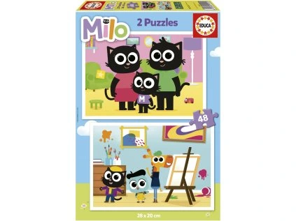 puzzle milo 2x48 dilku 243267