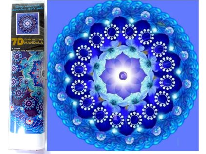 NORIMPEX Diamantové malování 7D Půlnoční mandala 30x30cm
