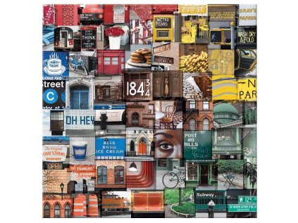 GALISON Čtvercové puzzle Barevný New York 500 dílků