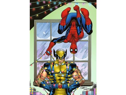 TREFL Puzzle Premium Plus Spiderman a Wolverin 1000 dílků