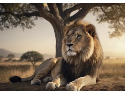 DINO Puzzle Odpočívající lev 500 dílků