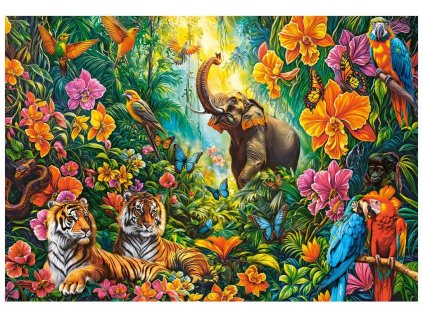 CASTORLAND Puzzle Rozkvetlá džungle 1000 dílků