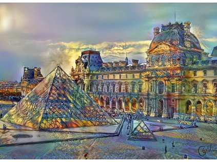 BLUEBIRD Puzzle Muzeum Louvre, Paříž, Francie 1000 dílků