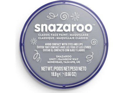 SNAZAROO Barva na obličej Tmavě šedá (Dark Grey) 18ml