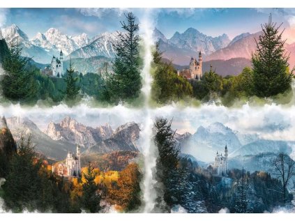 RAVENSBURGER Puzzle Neuschwanstein ve čtyřech ročních obdobích 18000 dílků