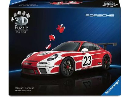 RAVENSBURGER 3D puzzle Iconics: Porsche 911 GT3 Cup Salzburg design 108 dílků