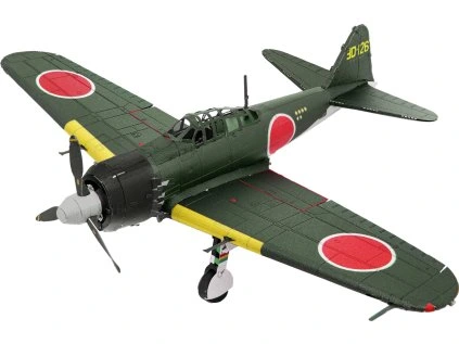 3d puzzle mitsubishi zero barevny 228785