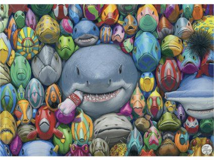 puzzle barevne rybicky 1000 dilku 201009