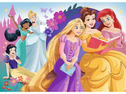 TREFL Třpytivé puzzle Disney Princezny: Záře přátelství 100 dílků