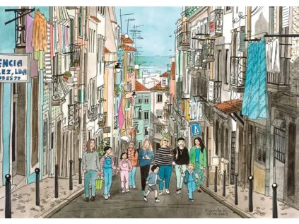 MAGNOLIA Puzzle Procházka Lisabonem 1000 dílků