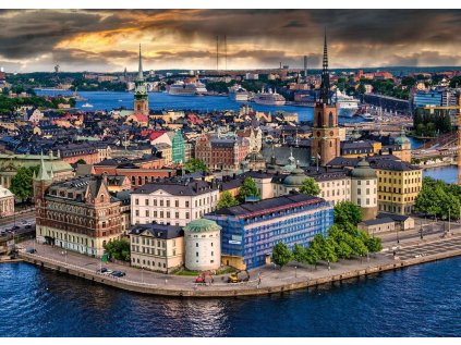 RAVENSBURGER Puzzle Skandinávie Stockholm, Švédsko 1000 dílků