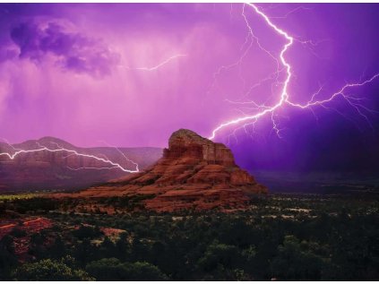 RAVENSBURGER Puzzle Růžová bouřka 500 dílků