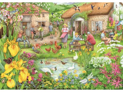 RAVENSBURGER Puzzle Farmářská kavárna v údolí 1000 dílků