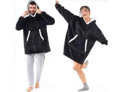 Mikinová deka 4L 10793b Black