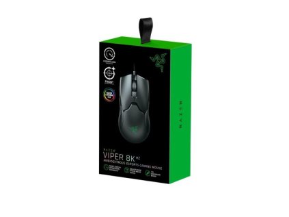 Razer Viper 8K Wired Gaming Mouse 8 Button, Optical Sensor , RGB,, Black EU (RZ01-03580100-R3M1)