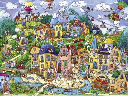 puzzle vesele mestecko 1500 dilku 29889