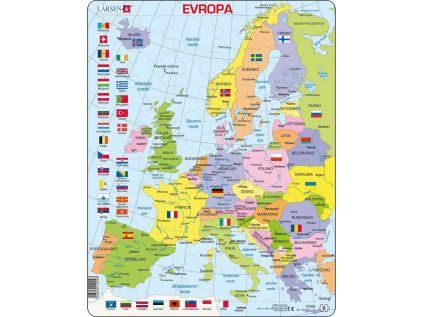 puzzle evropa politicka mapa 48 dilku 247699