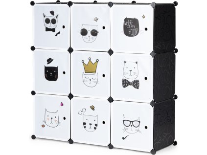 MODERN HOME Dětská modulární skříňka Kočky