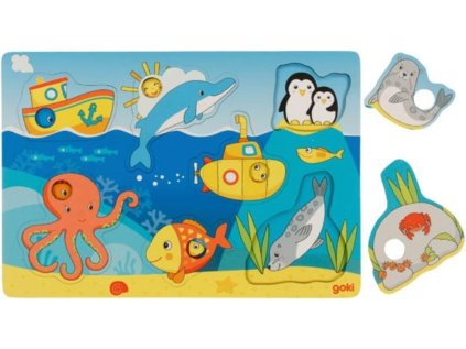 GOKI Dřevěná vkládačka V moři