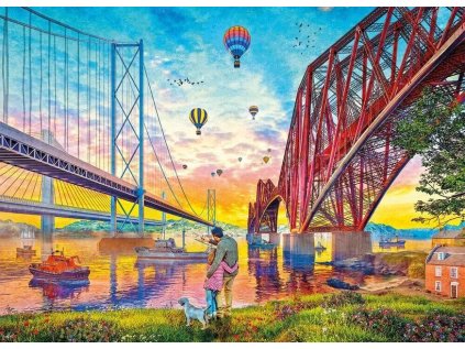 GIBSONS Puzzle Tři mosty nad řekou 1000 dílků