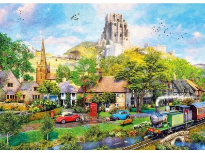GIBSONS Puzzle Pod hradem Corfe 1000 dílků