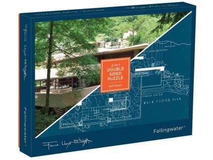 oboustranne puzzle frank lloyd wright fallingwater 500 dilku 116845