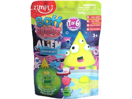ZIMPLI KIDS Šumivá bomba do koupele Příšerka 1ks (mix)