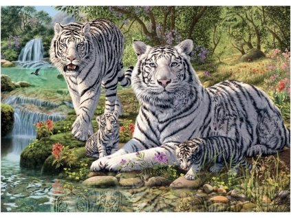 DINO Puzzle Secret Collection: Bílí tygři 1000 dílků