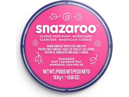 SNAZAROO Barva na obličej Jasně růžová (Bright Pink) 18ml