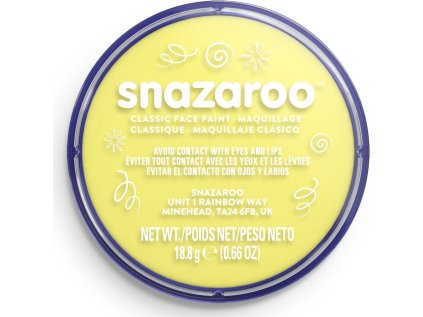 SNAZAROO Barva na obličej Světle žlutá (Pale Yellow) 18ml