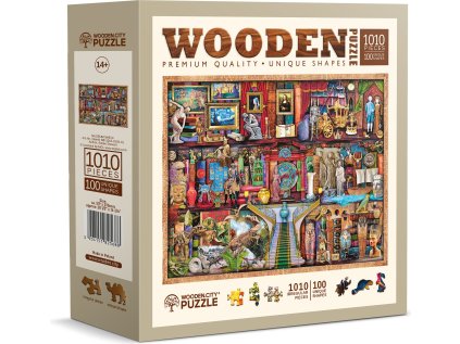 WOODEN CITY Dřevěné puzzle Muzejní police 1010 dílků
