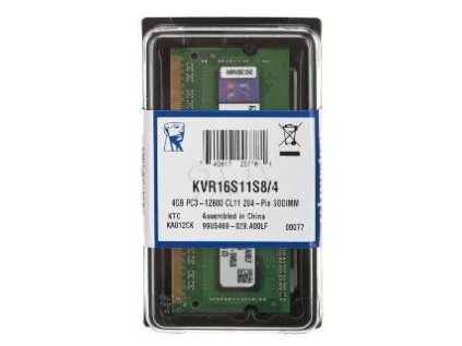 KINGSTON ValueRAM 4GB/DDR3 SO-DIMM/1600MHz/CL11/1.
