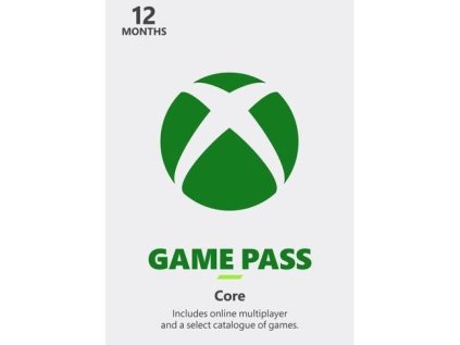 MICROSOFT Xbox Game Pass Core 12M, 12 mesiacov