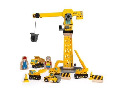 Bigjigs Rail Žeriav a stavebné stroje