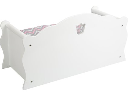 small foot Drevená postieľka pre bábiku biela