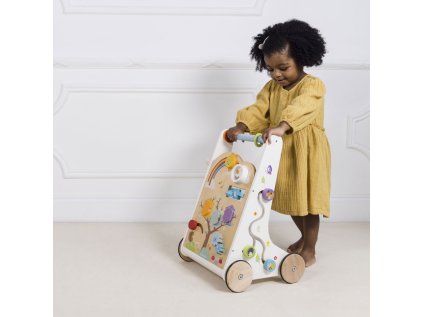 PL112 girl learning to walk with activity walker