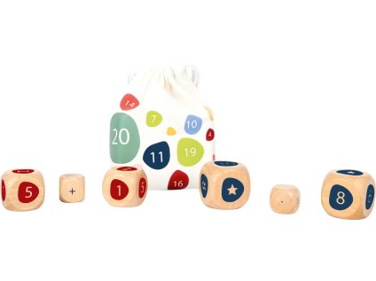 small foot Displej Edukatívne kocky počítanie 12 ks