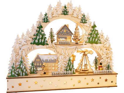 small foot Vianočná lampa zimná archa