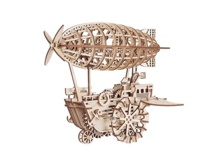 RoboTime 3D drevená mechanická skladačka Fantastická vzducholoď