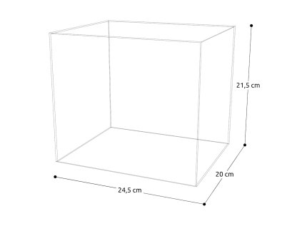 RoboTime Kryt na miniatúry domčeku Plexisklo kváder