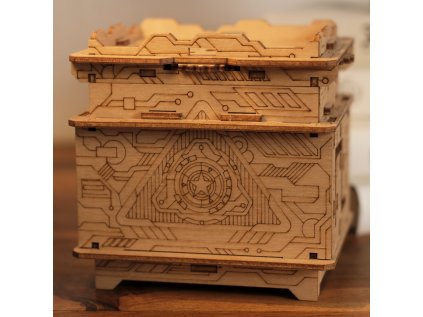 EscapeWelt 3D drevená skladačka hlavolamu Orbitálna schránka