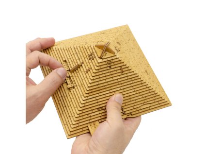 EscapeWelt 3D drevená skladačka hlavolamu Pyramída