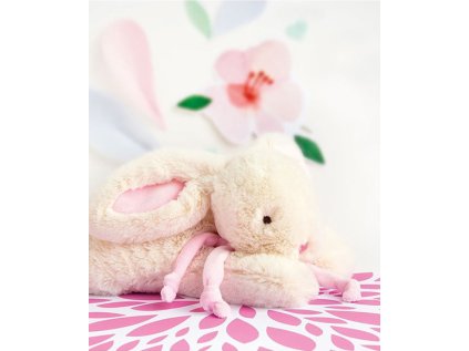 Doudou Darčeková sada - Plyšový zajačik pink 30 cm