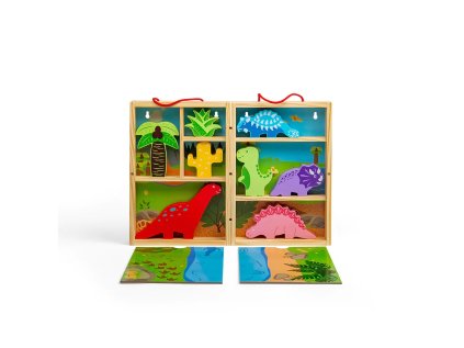 Bigjigs Toys Krabička na hranie dinosaury