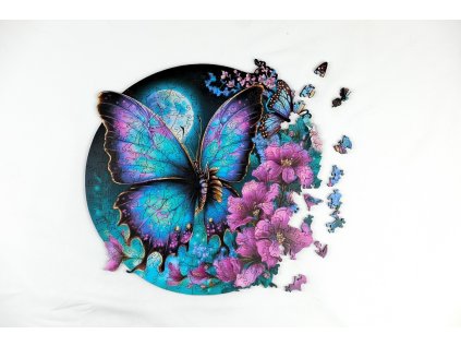 EscapeWelt Drevené puzzle Motýľ 500 dielikov