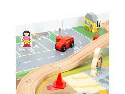 Bigjigs Rail Drevená vláčikodráha a stôl