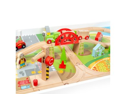Bigjigs Rail Drevená vláčikodráha a stôl