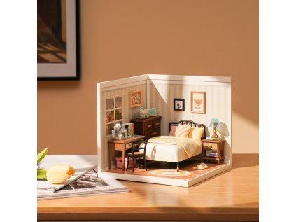 RoboTime 3D drevená skladačka Miniatúra domčeka Spálňa Sweet Dream