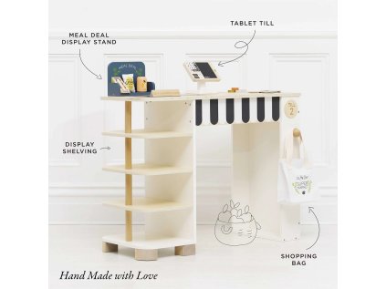 Le Toy Van Predajný stánok s pokladňou a príslušenstvom