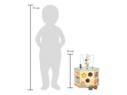 small foot Motorická kocka so 7 hracími plochami Safari